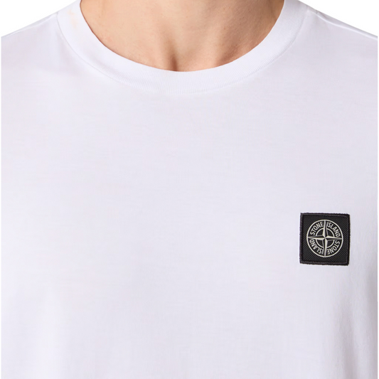 Stone Island Logo Patch T-Shirt in White