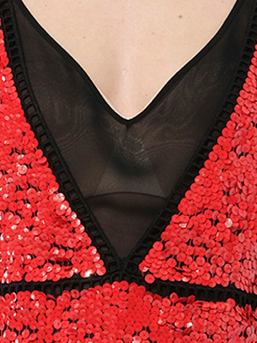 Dress in Red/Black