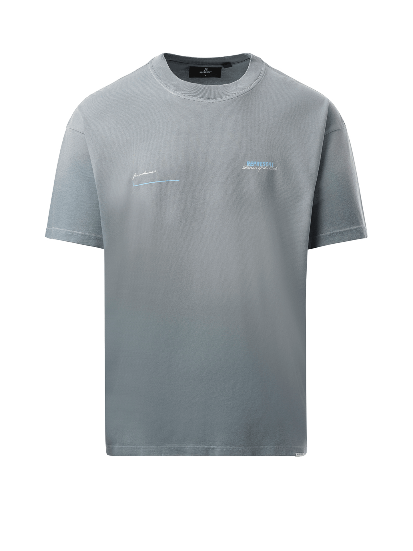 Represent Patron of The Club T-Shirt in Washed Grey