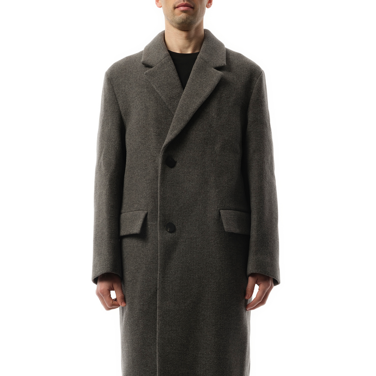 Belt Coat in Grey