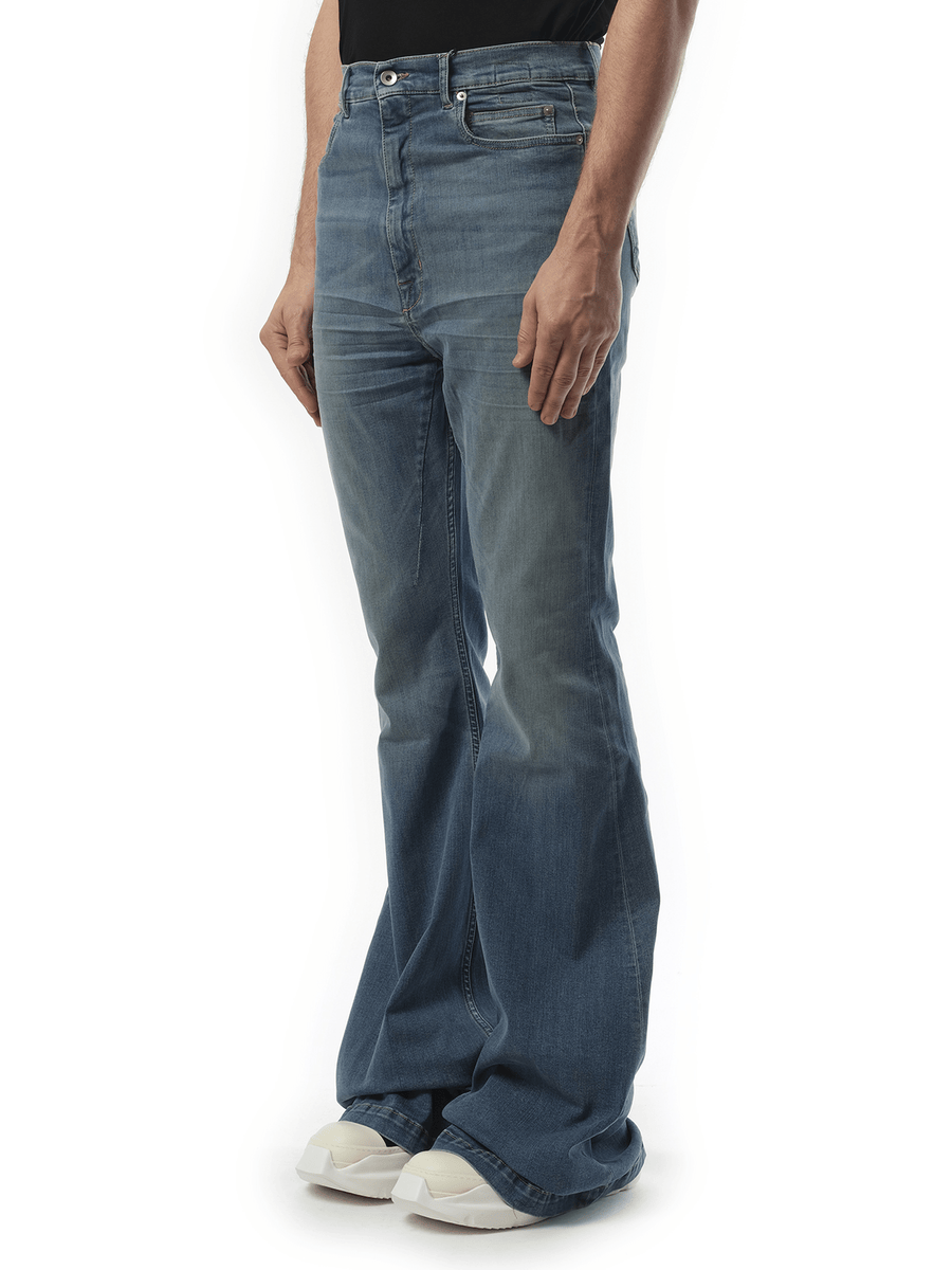 Rick Owens Drkshdw Bolan Bootcut in Washed Indigo