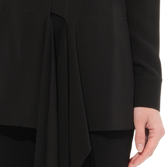 Long Sleeve Blouse in Black