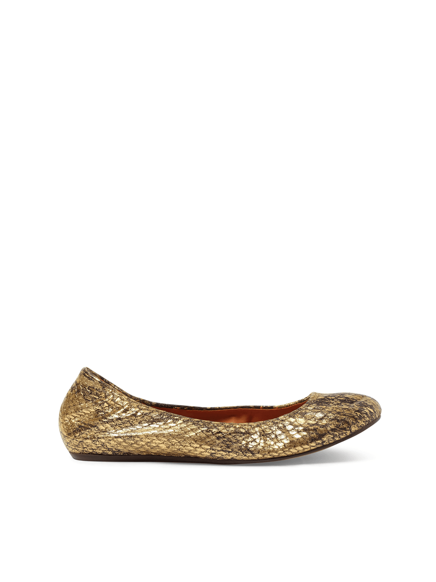 Ballerina in Gold Side View | LANVIN