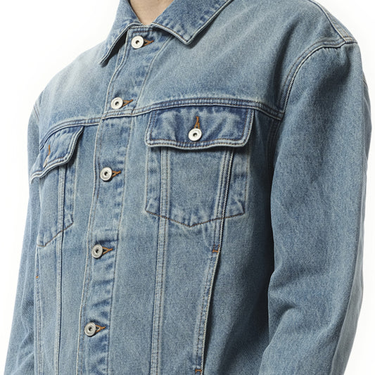La Veste Denim in Blue/Tabac