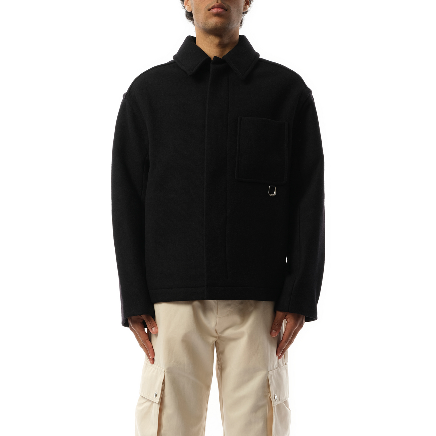 Le Manteau Court Jacket in Black