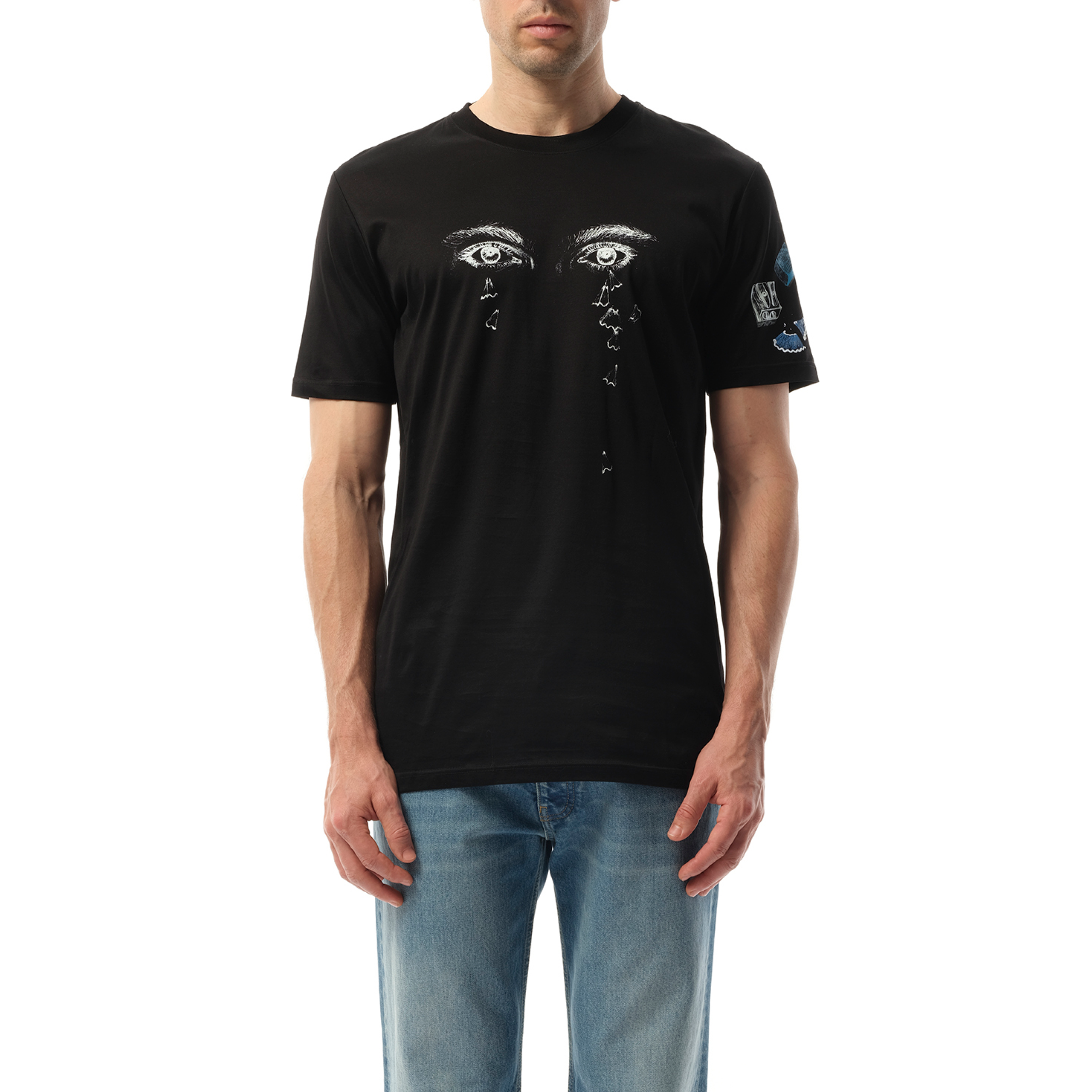 Pencils Shavings T-Shirt in Black