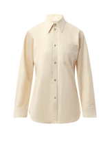 Fitted Shirt in Light Cream