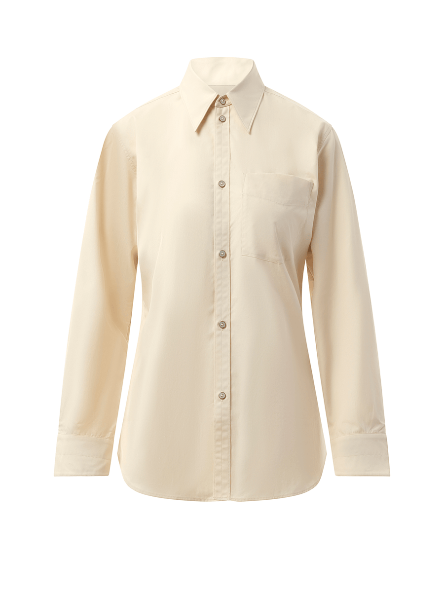 Fitted Shirt in Light Cream