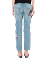Denim Pants with Print