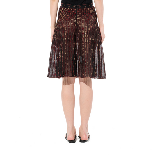 Metal Tulle Skirt in 1061