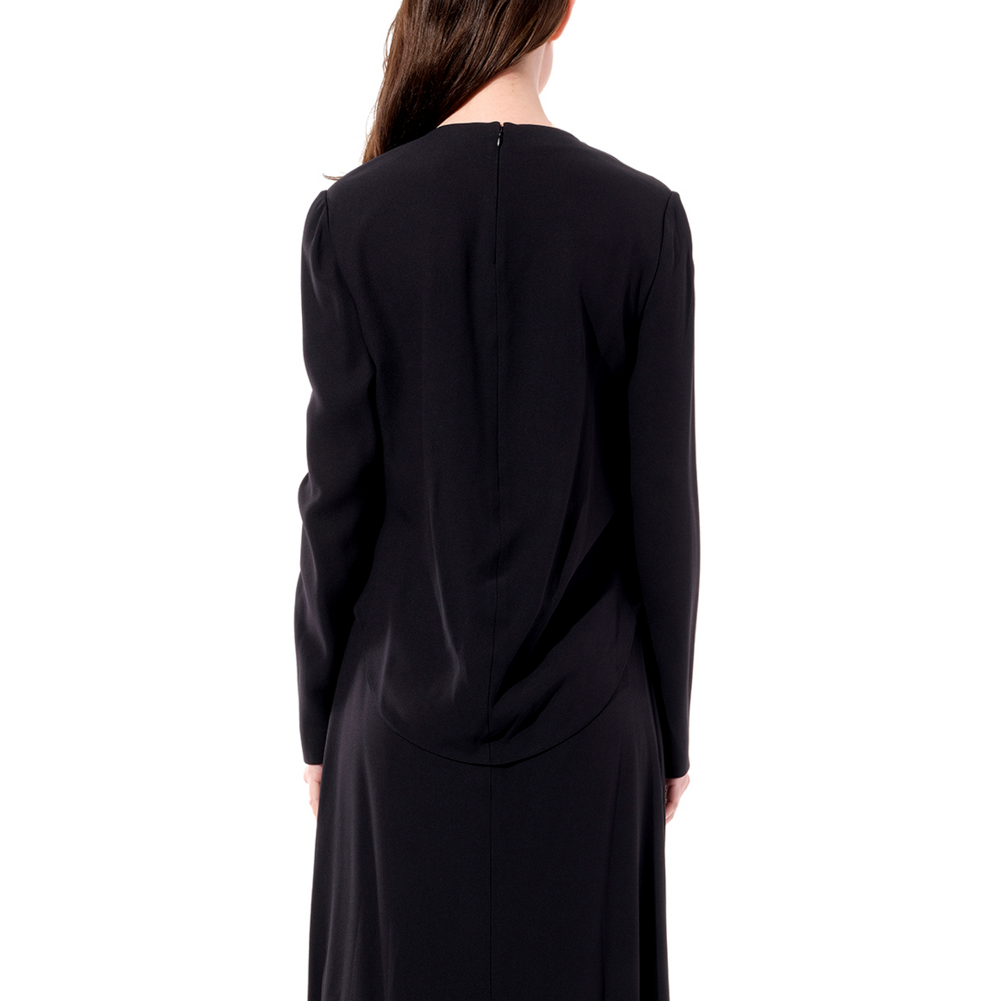 Breezy Long Sleeve Gown in Black