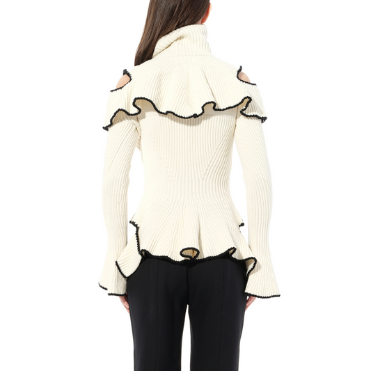 T/Neck Knitwear in Ivory