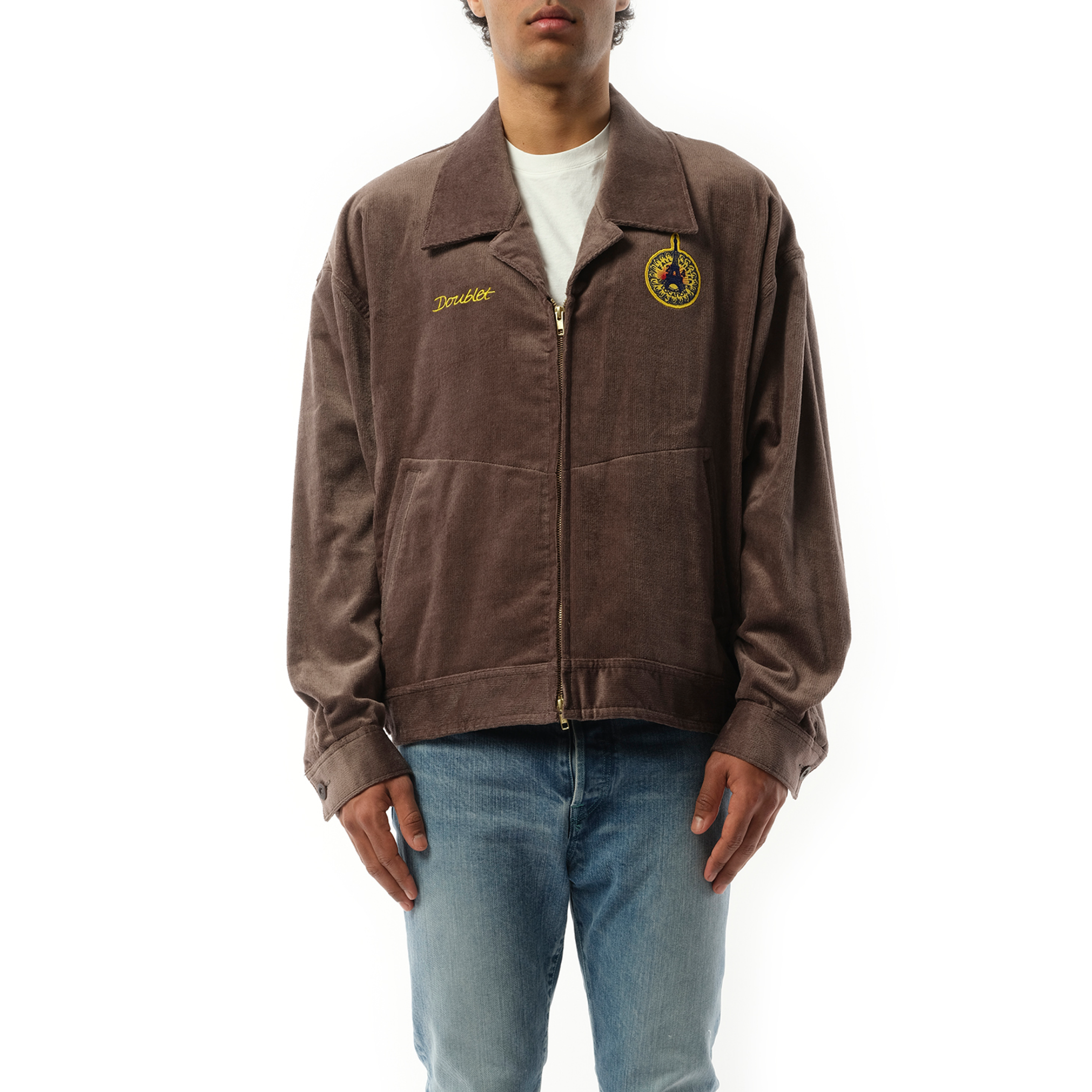 Corduroy Farmers Jacket in Charcoal