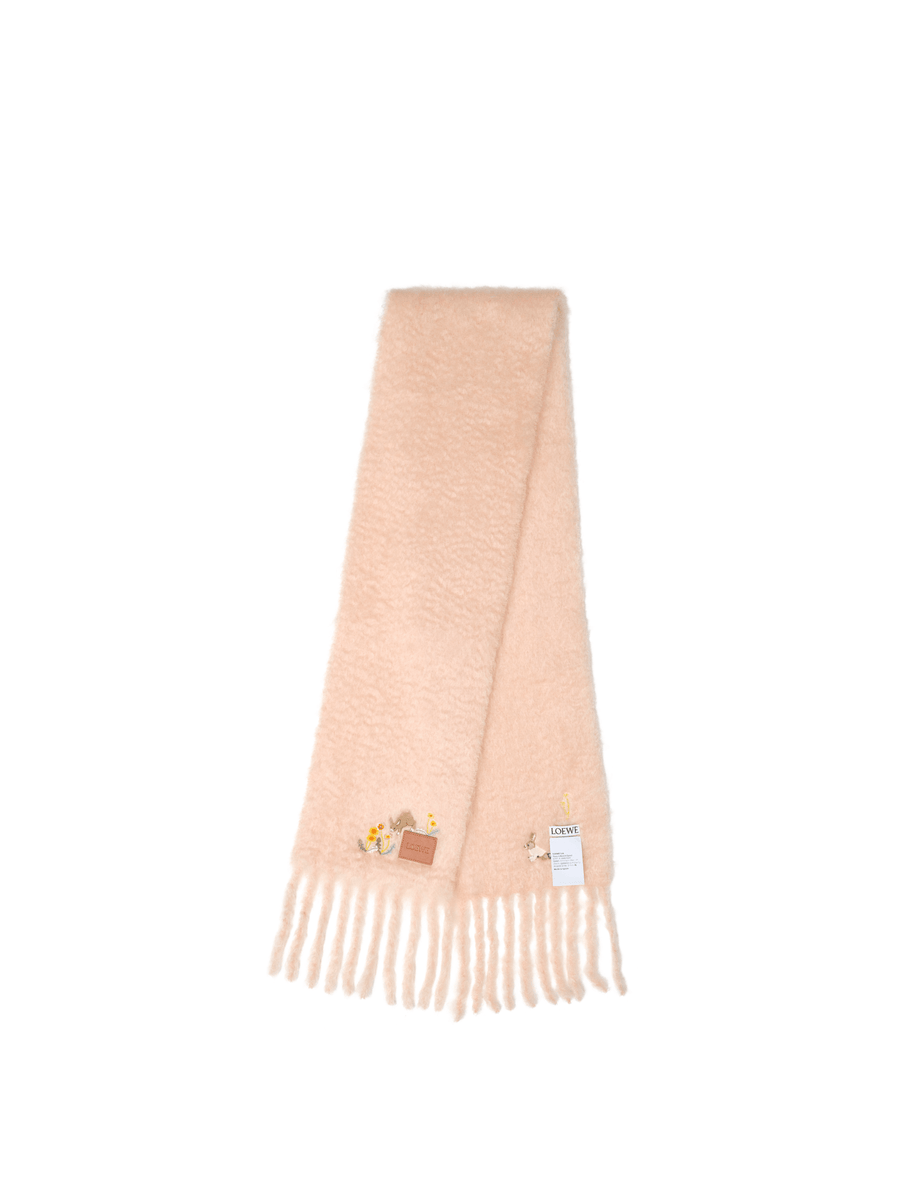 Loewe Bunny Scarf in Light Peach