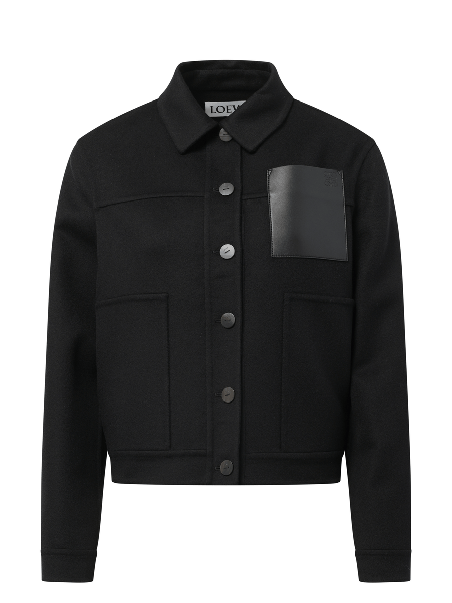 Loewe Wool Workwear Jacket in Black