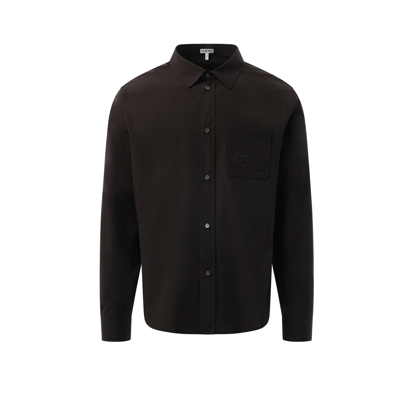 Anagram Embossed Shirt in Black