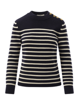 Chloe Chloe Mariniere Sweater in Blue/White
