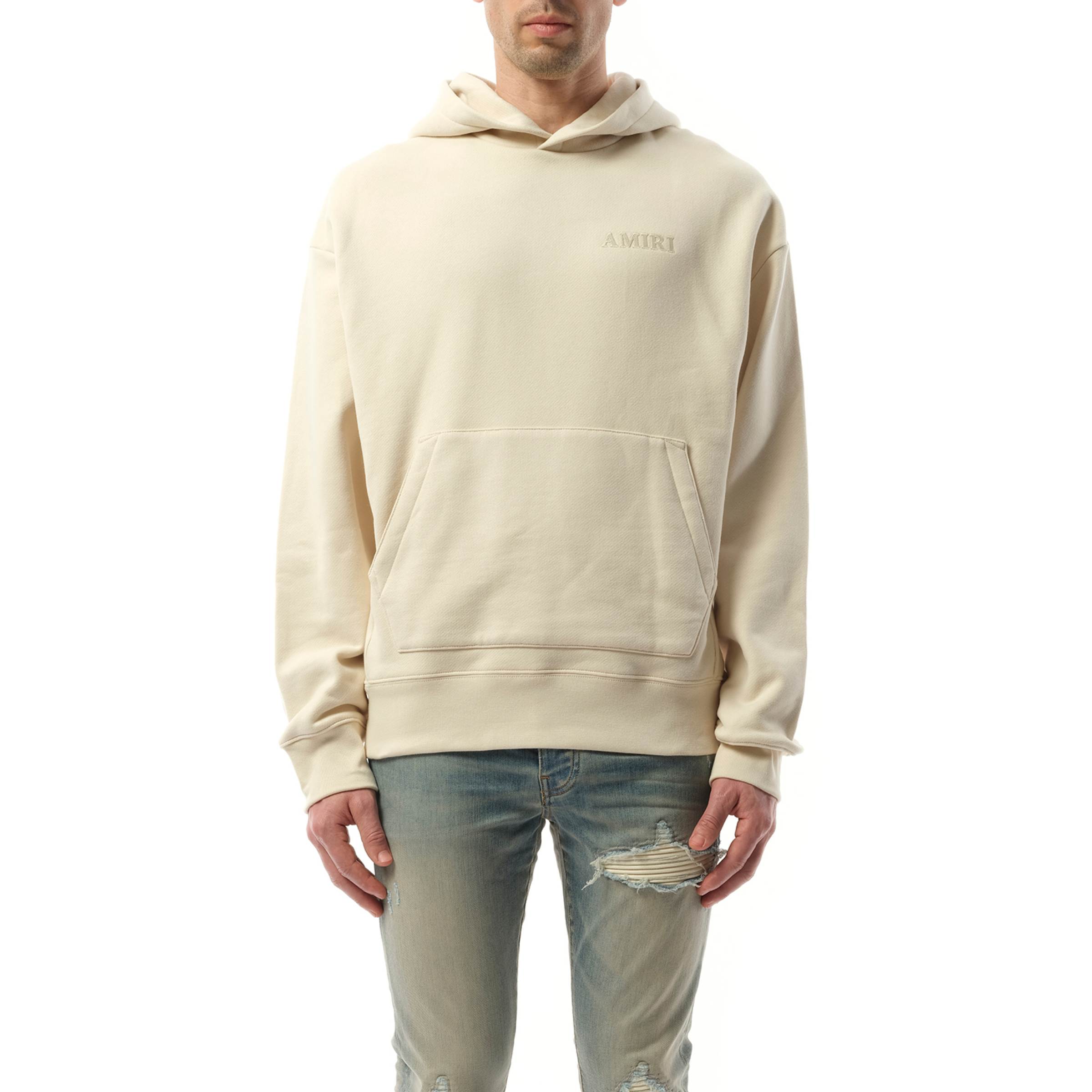 Amiri Oversized Hoodie in Birch