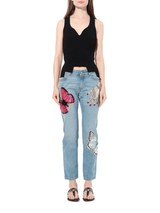 Denim Pants with Print