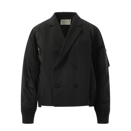 Suiting x Nylon Twill Jacket in Black