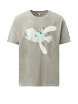 Loewe Suna Fujita Anglerfish T-Shirt in Grey Melange