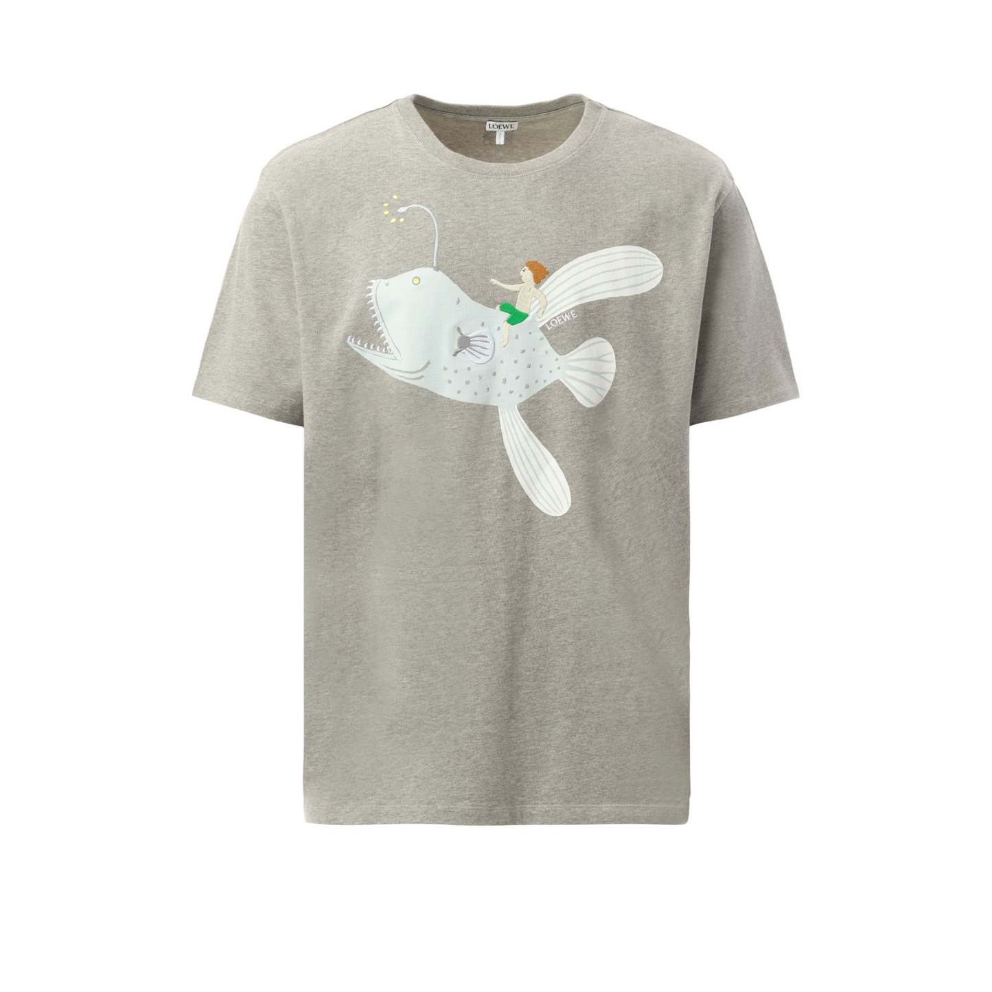 Suna Fujita Anglerfish T-Shirt in Grey Melange