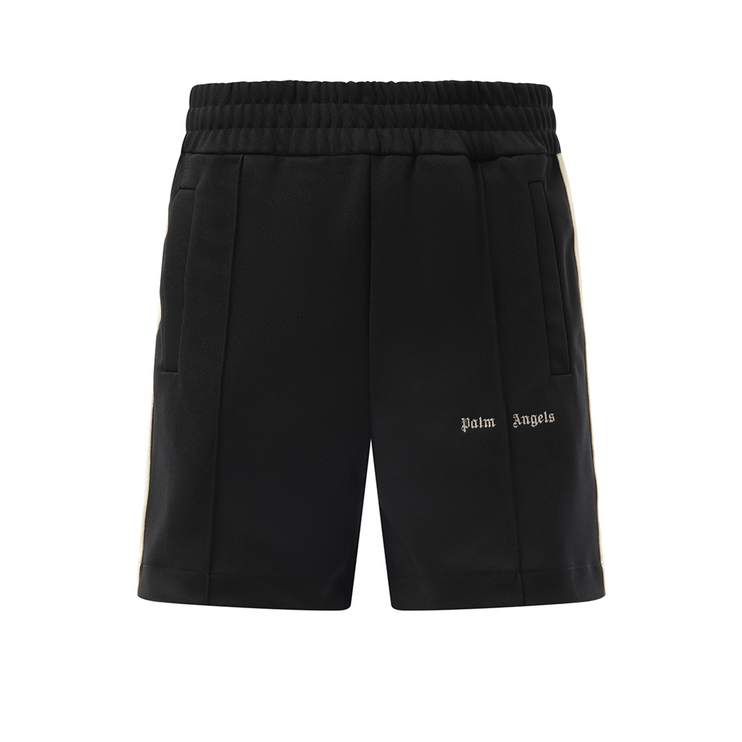 Logo Track Shorts in Black/Off White