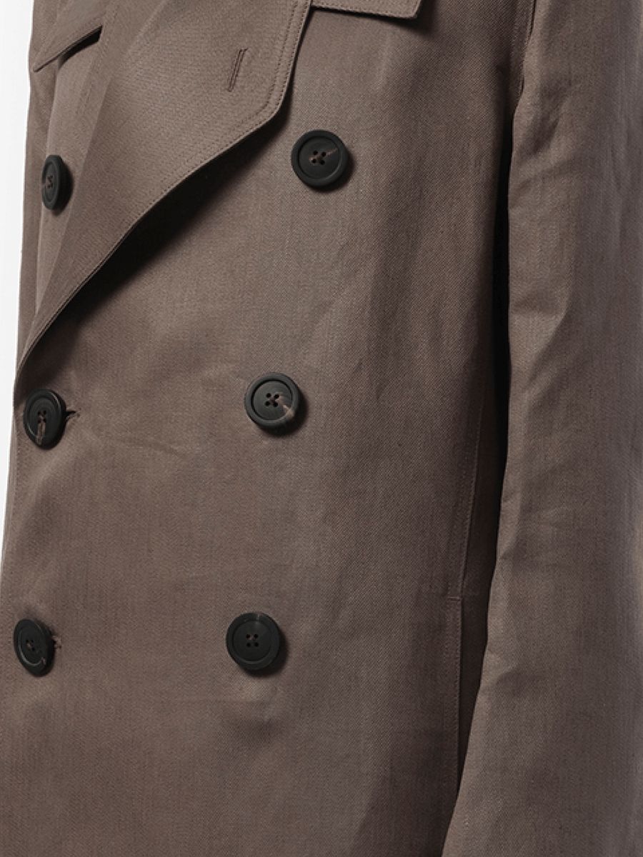 Rick Owens Officer Coat in Dust