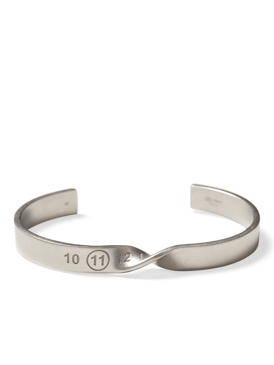 Maison Margiela Twist Bracelet in Palladio Semi Polished Plating