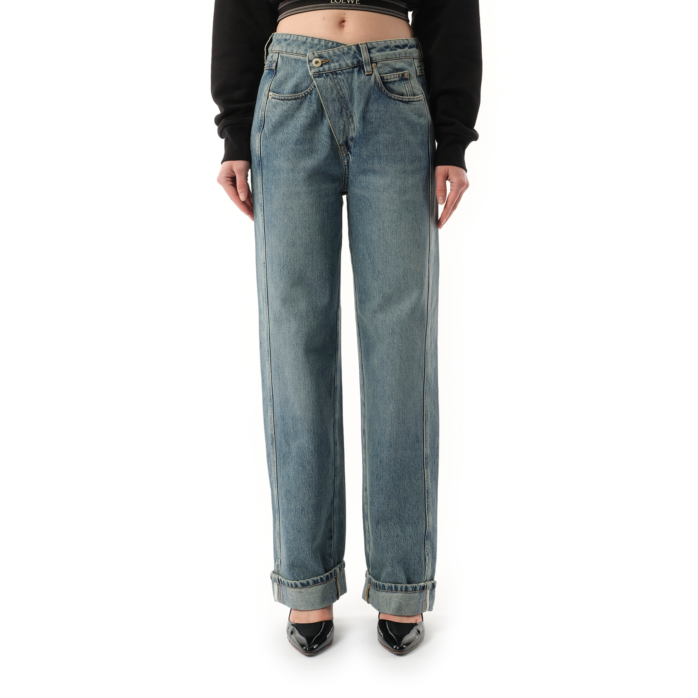 Deconstructed Jeans AF in Washed Denim