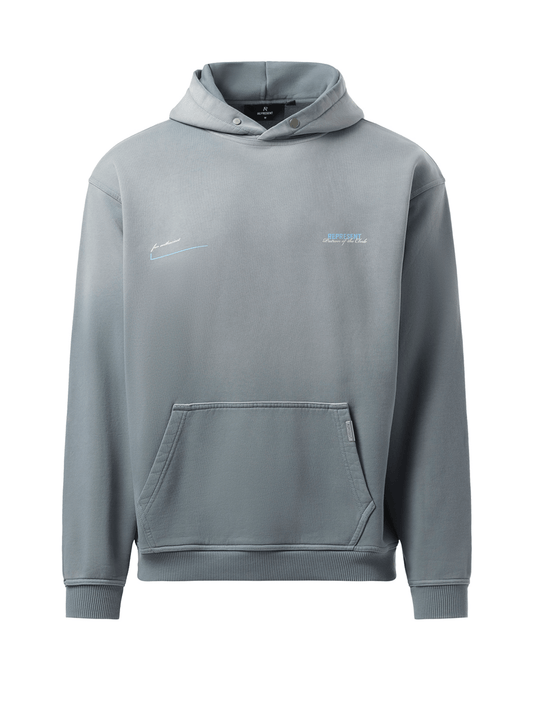 Patron of The Club Hoodie in Washed Grey