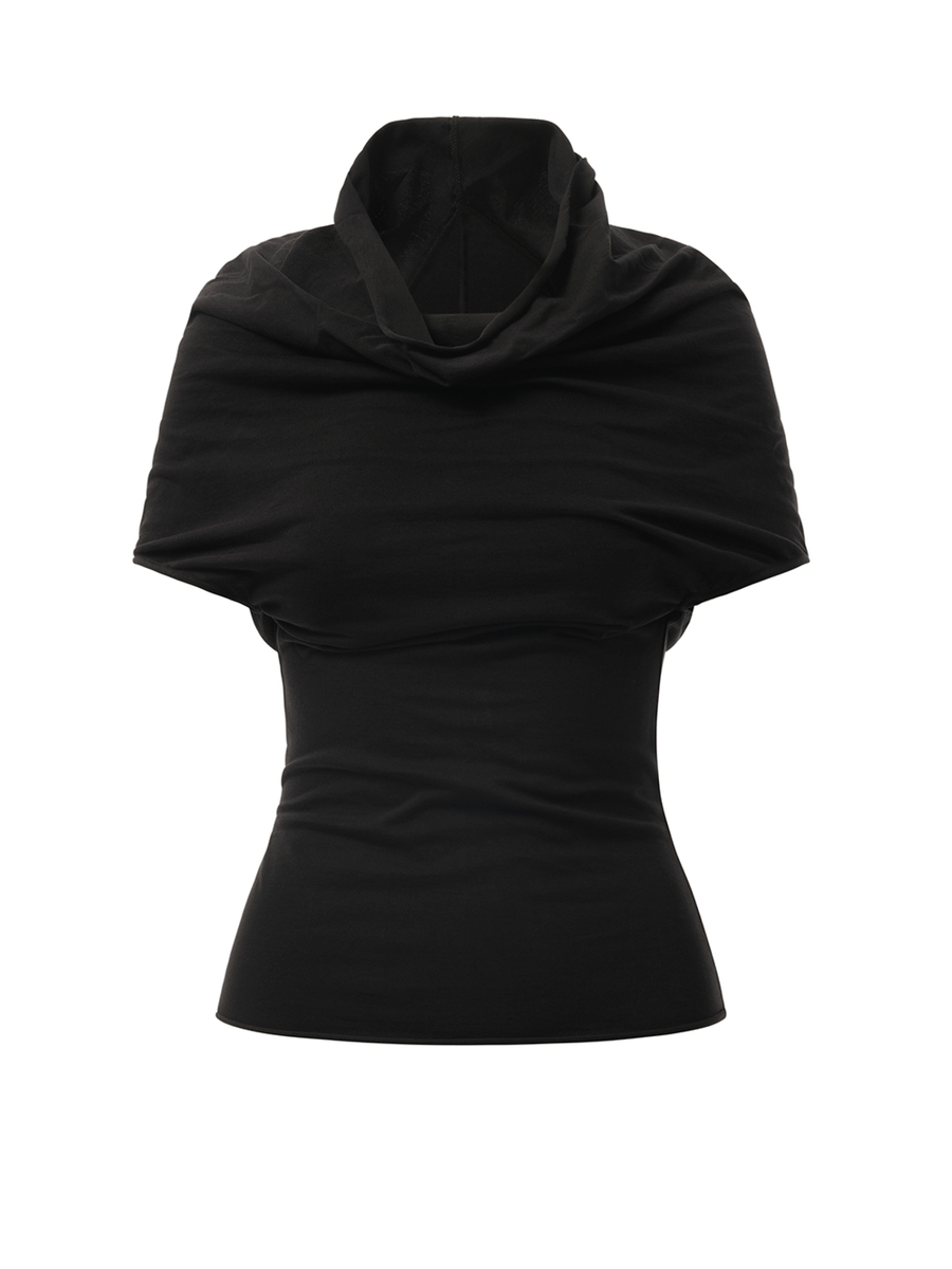 Rick Owens Jersey Shroud in Black