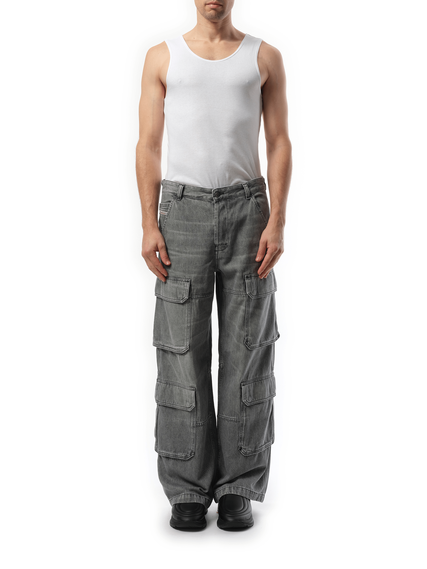 Diesel D-Touch Cargo Pants in Grey