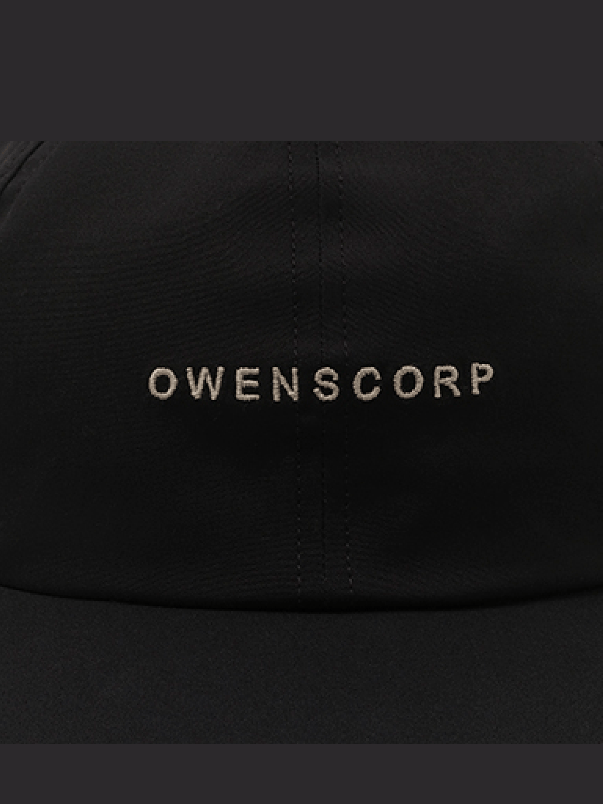 Rick Owens Owenscorp Baseball Cap in Black