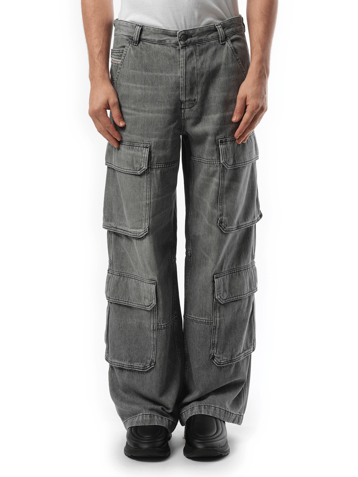 Diesel D-Touch Cargo Pants in Grey
