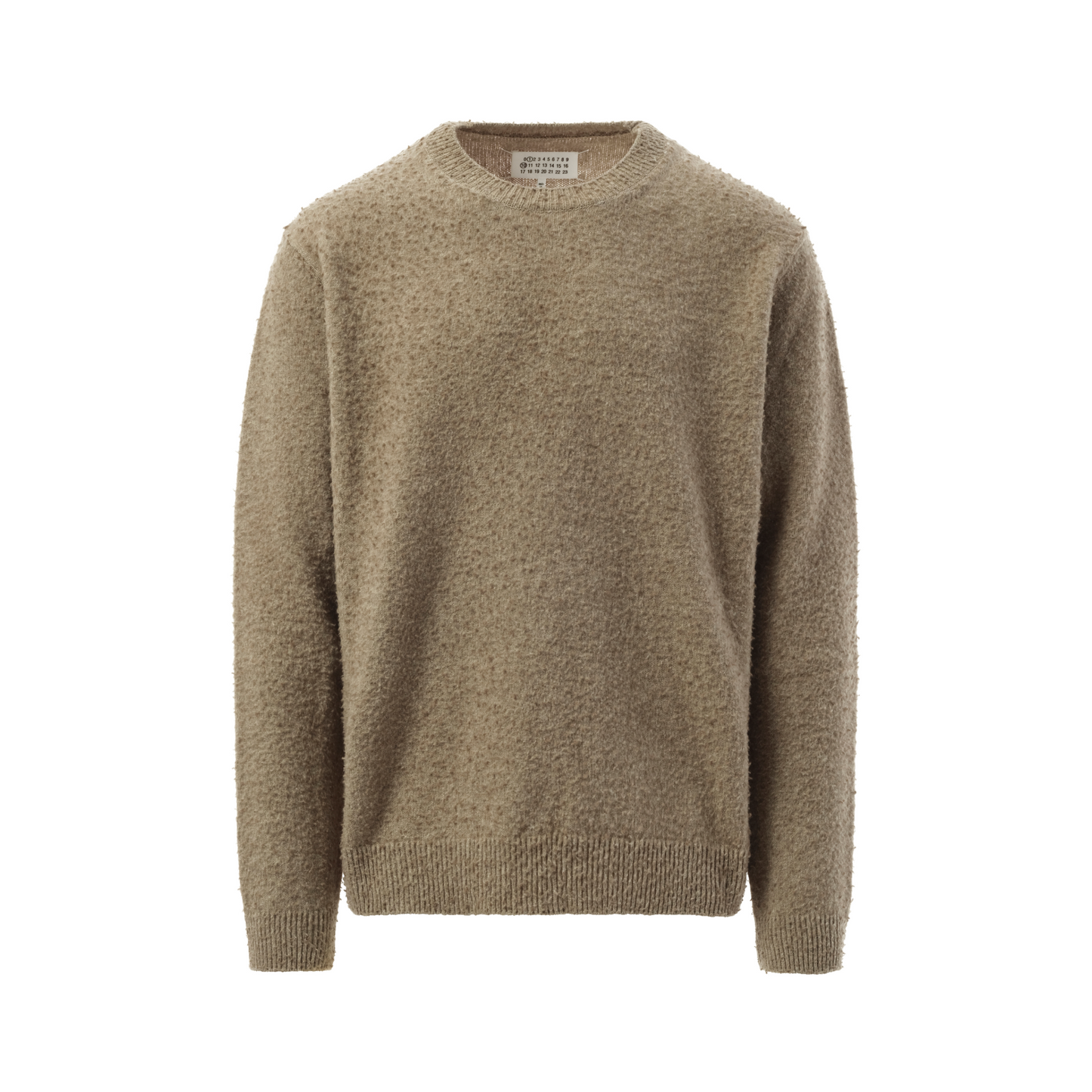 Wool Crewneck Sweater in Sage Green