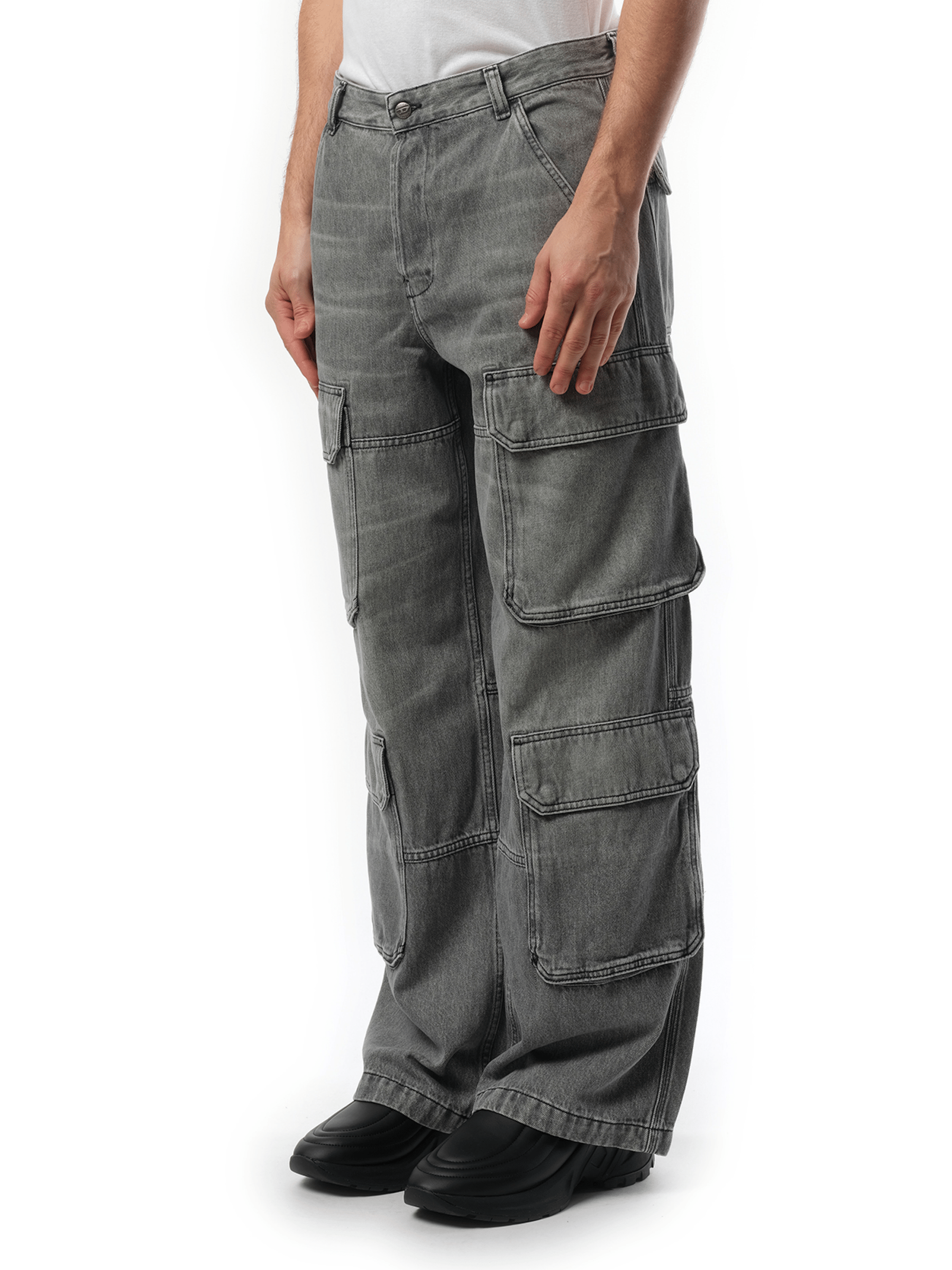 Diesel D-Touch Cargo Pants in Grey