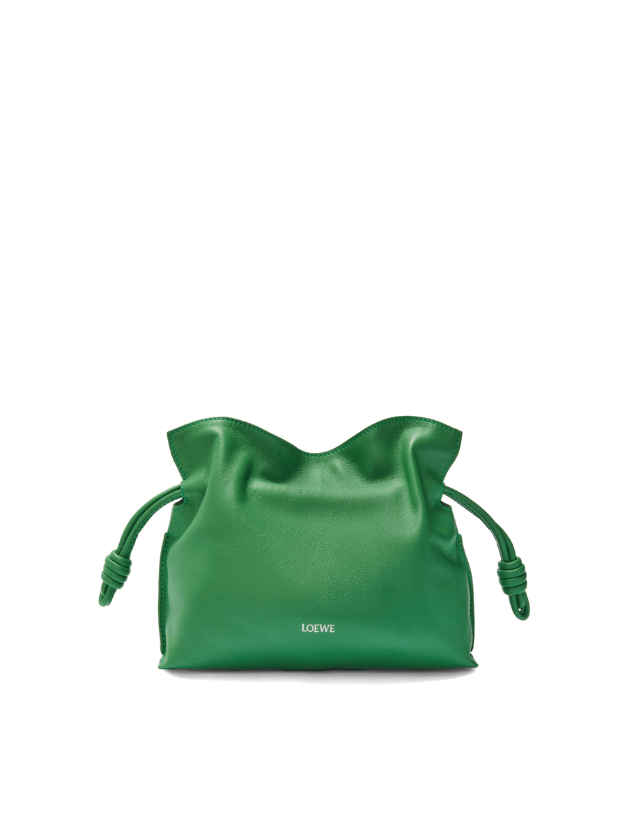 Loewe Flamenco Clutch Mini Bunnies in Tropical Green