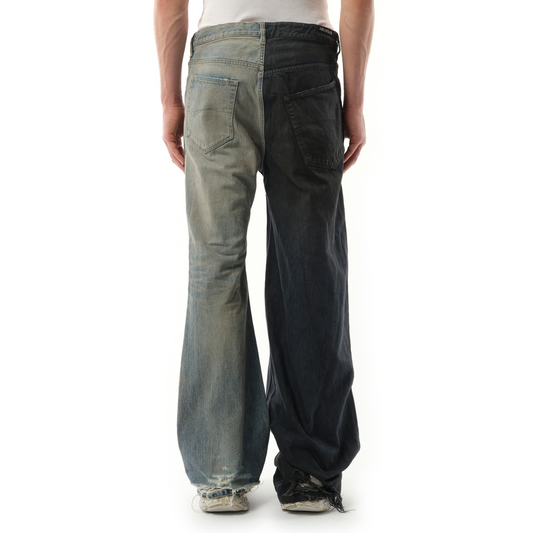 Fifty-Fifty Pants in Grey/Blue