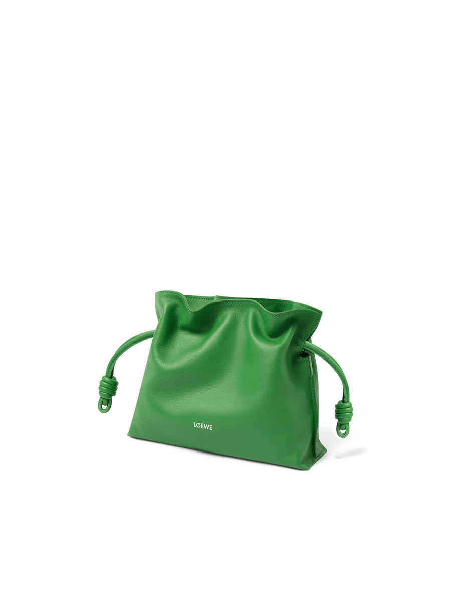 Loewe Flamenco Clutch Mini Bunnies in Tropical Green