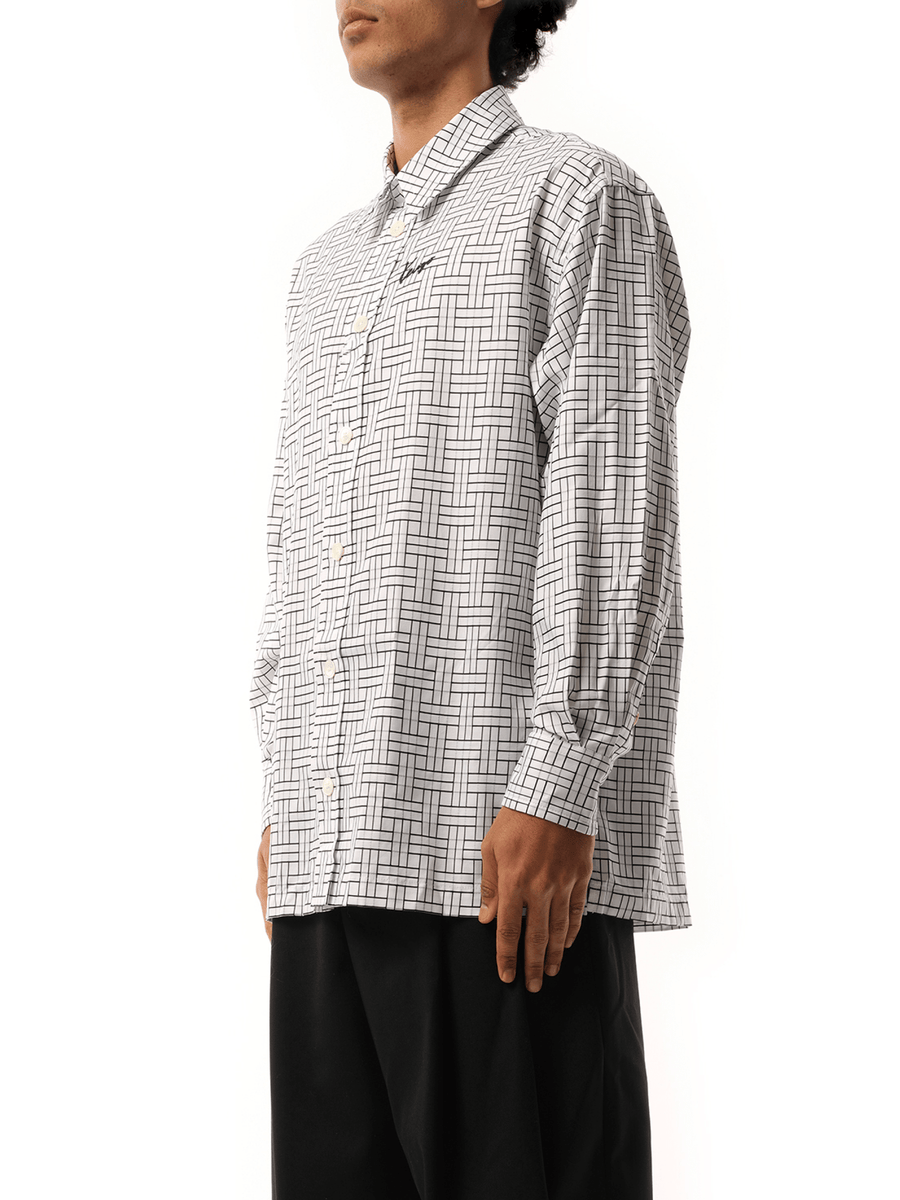 Kenzo Weave Oversized Shirt in White