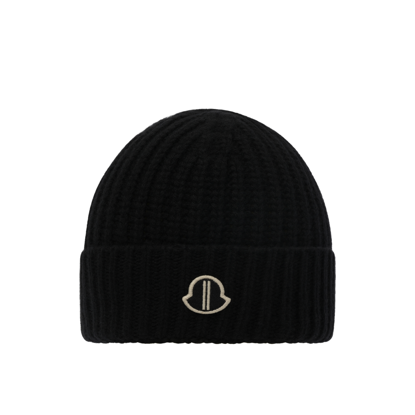 Rick Owens x Moncler Logo Beanie in Black