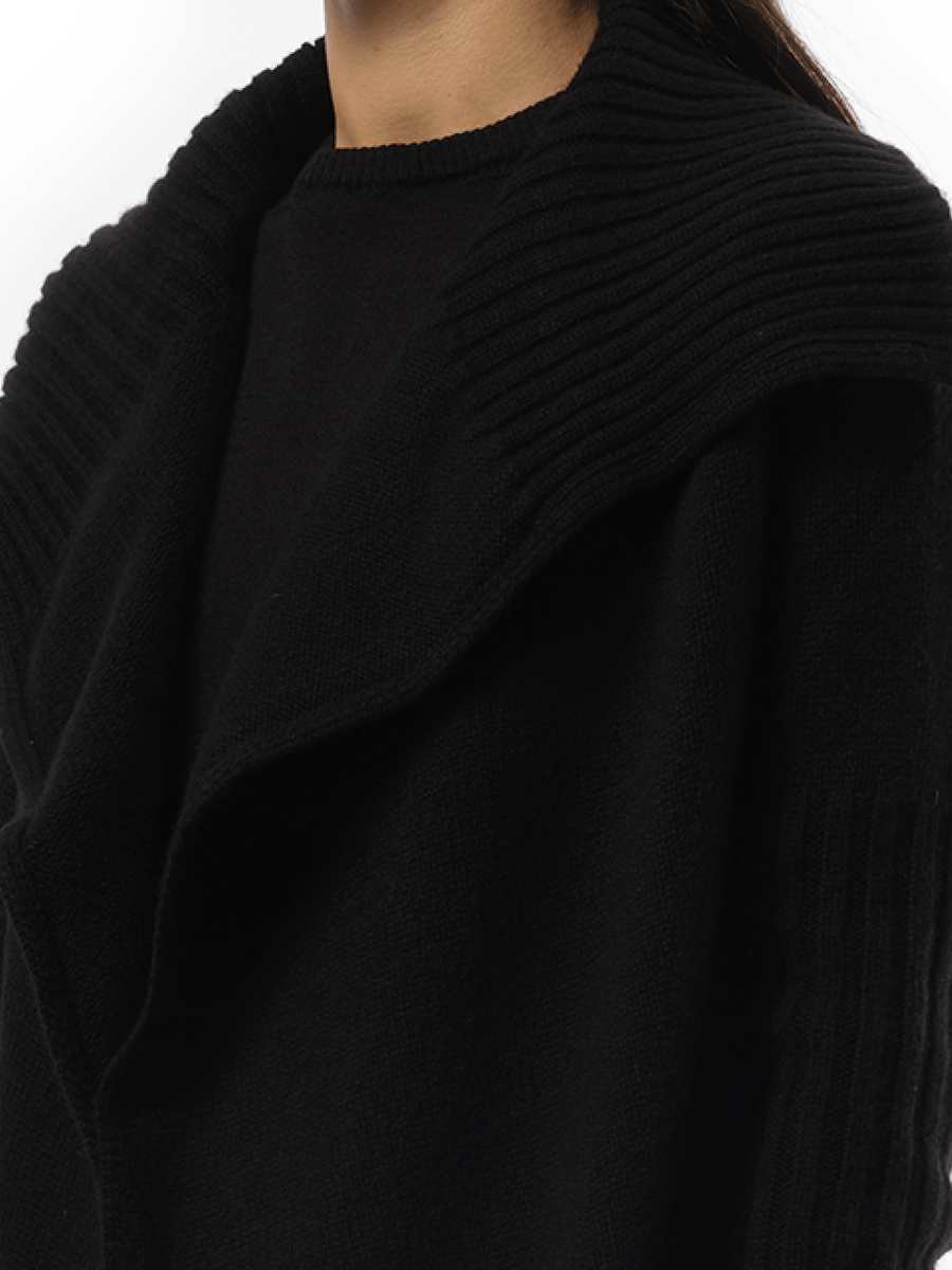 Rick Owens Cashmere Knit Cardigan in Black