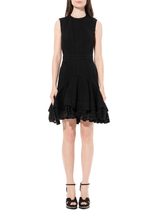 Mini Denim Dress in Black
