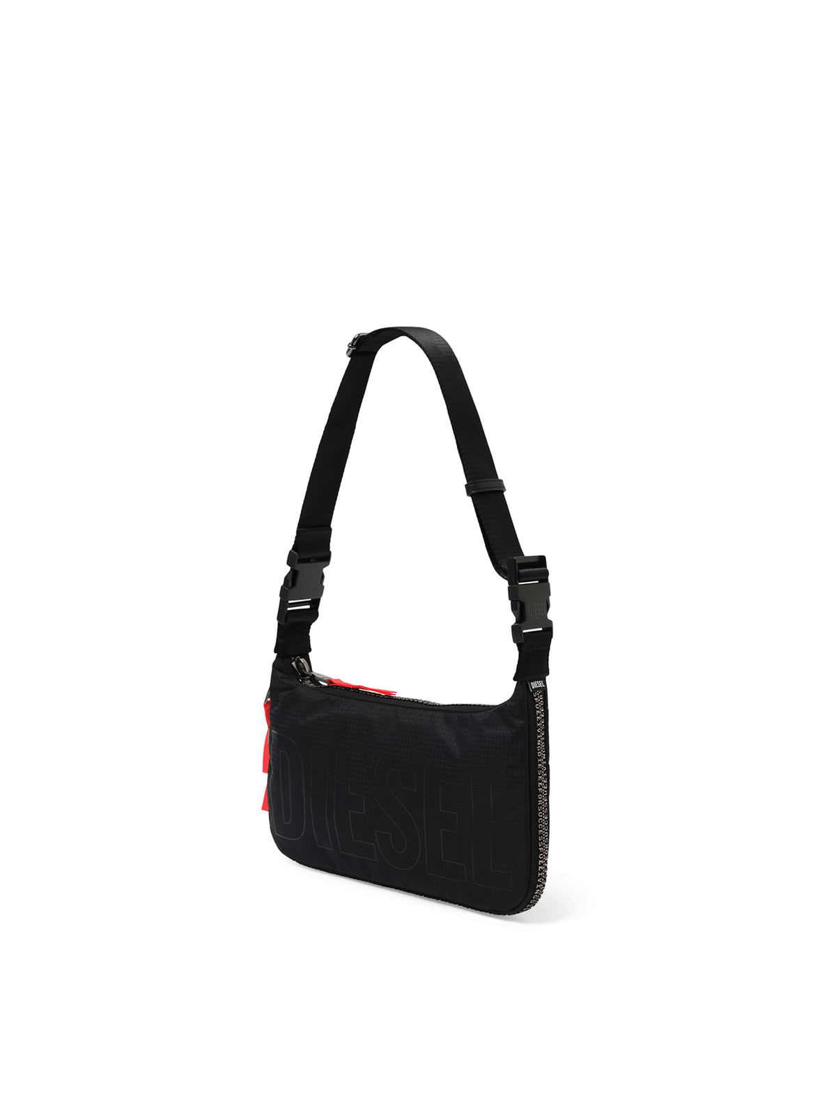 Diesel Zip-D Shoulder Bag in Black