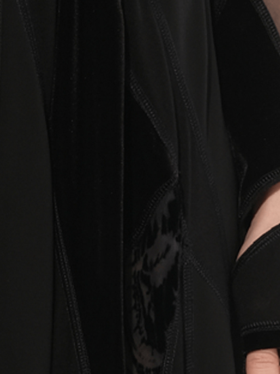 Podium Long Dress in Black