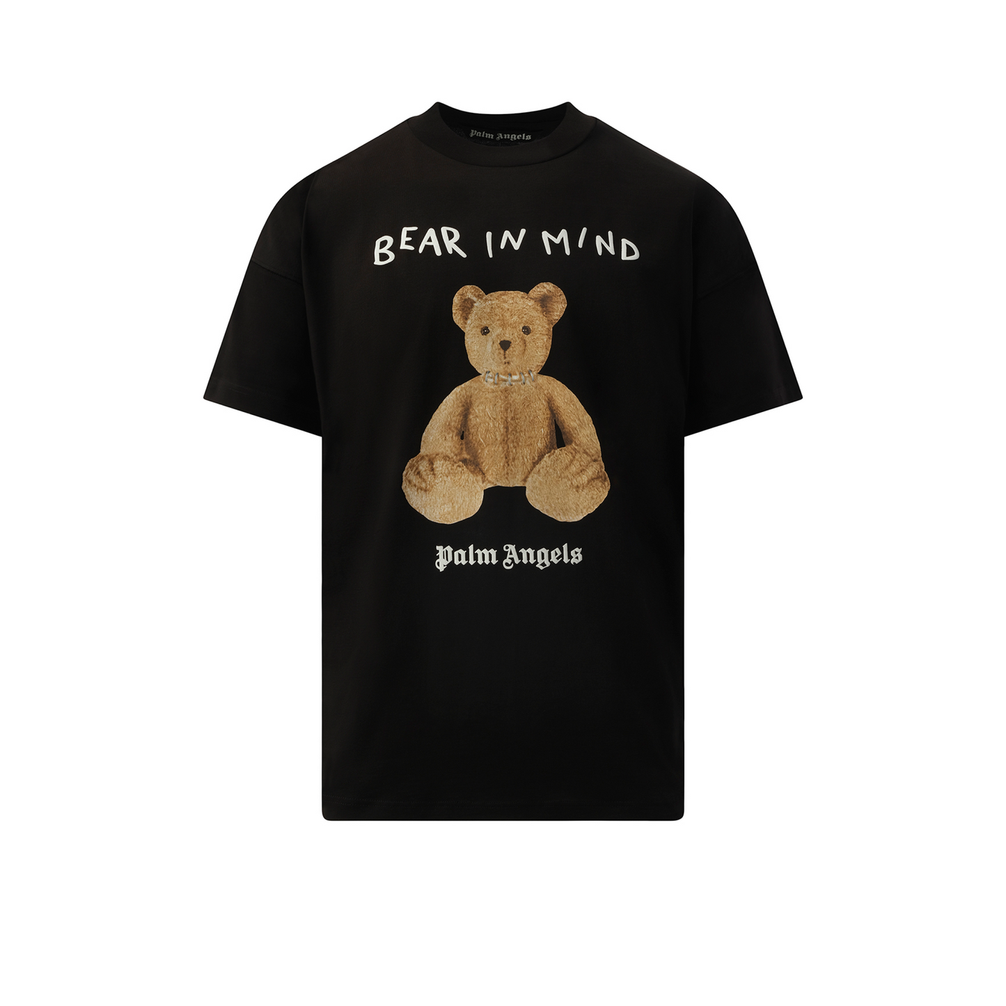 Bear in Mind Oversize T-Shirt in Black/Brown