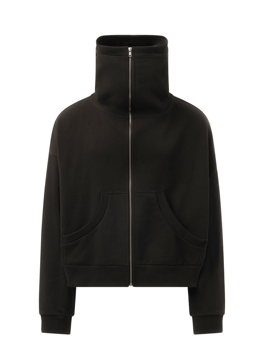 Entire Studios Full Zip Hoodie in Soot