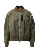 Sacai Nylon Twill Blouson in Khaki