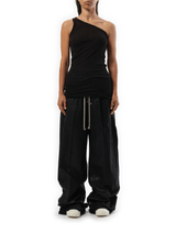 Rick Owens Drkshdw One Shoulder Tank Top in Black